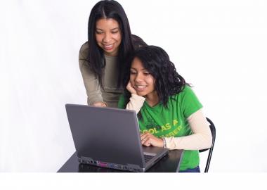 Youth with laptop