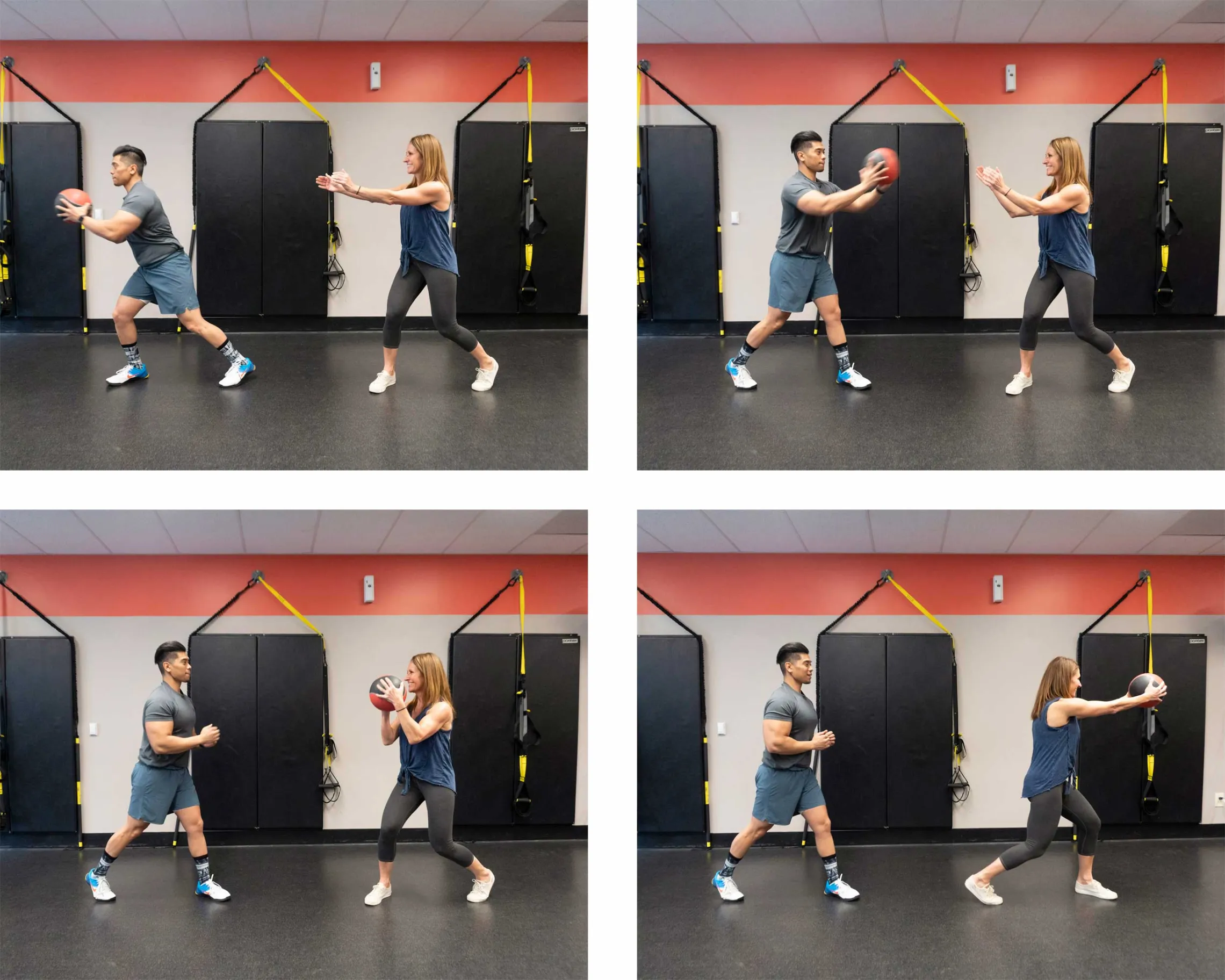 Exercises using medicine ball