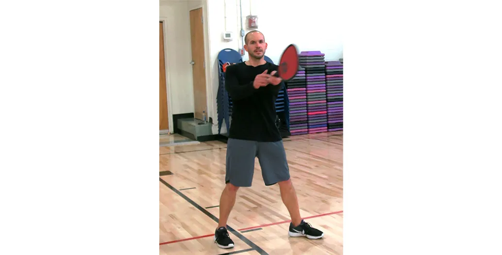Chris Playing Pickleball