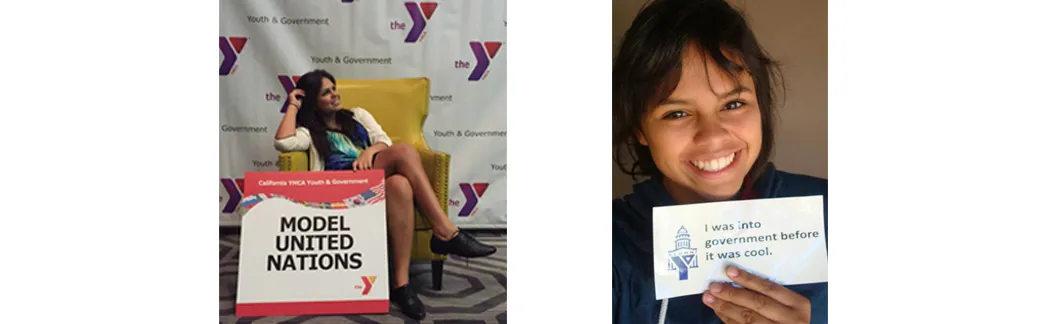 Gabriela at the Y's Youth and Government Program