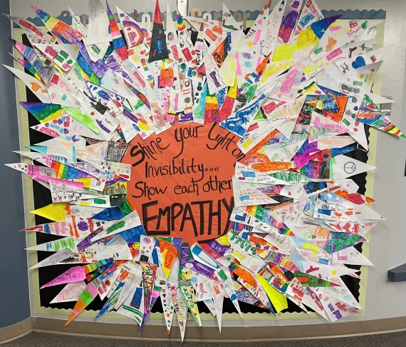 Soaring Hawks School Mural