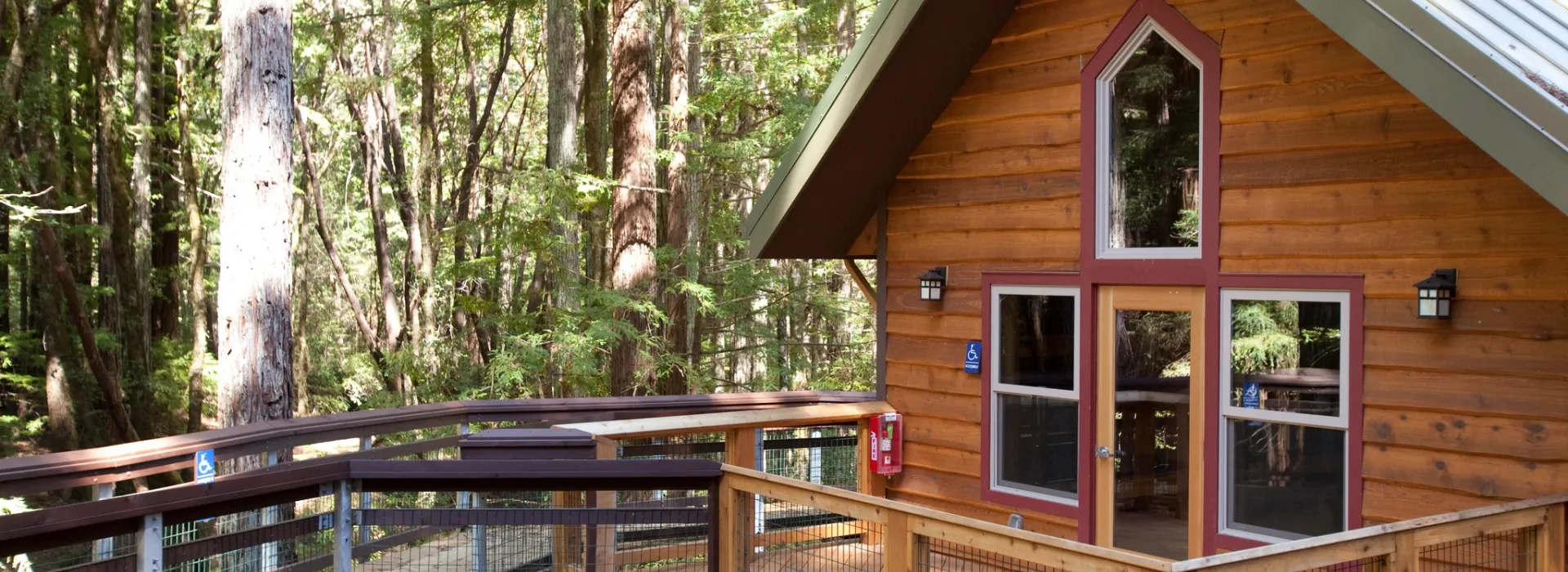 porch of elevated cabin