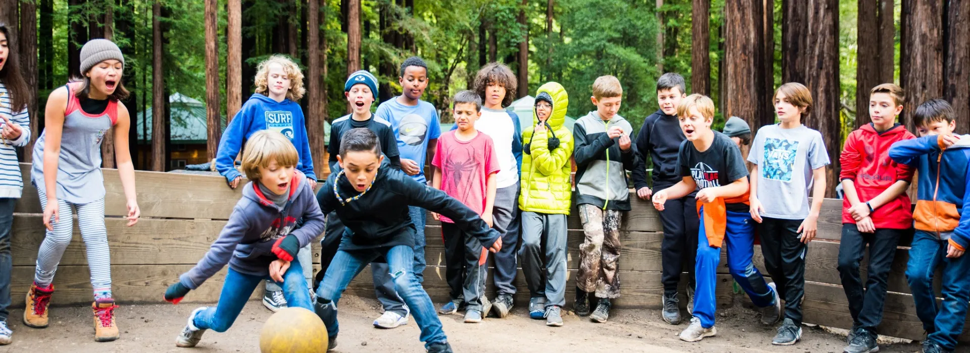 kids playing gaga ball