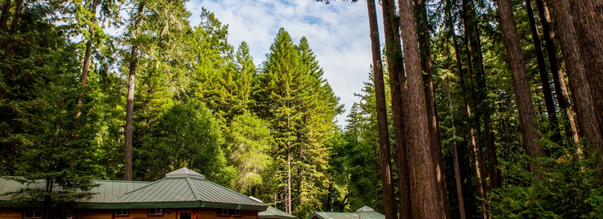 wide shot of camp village