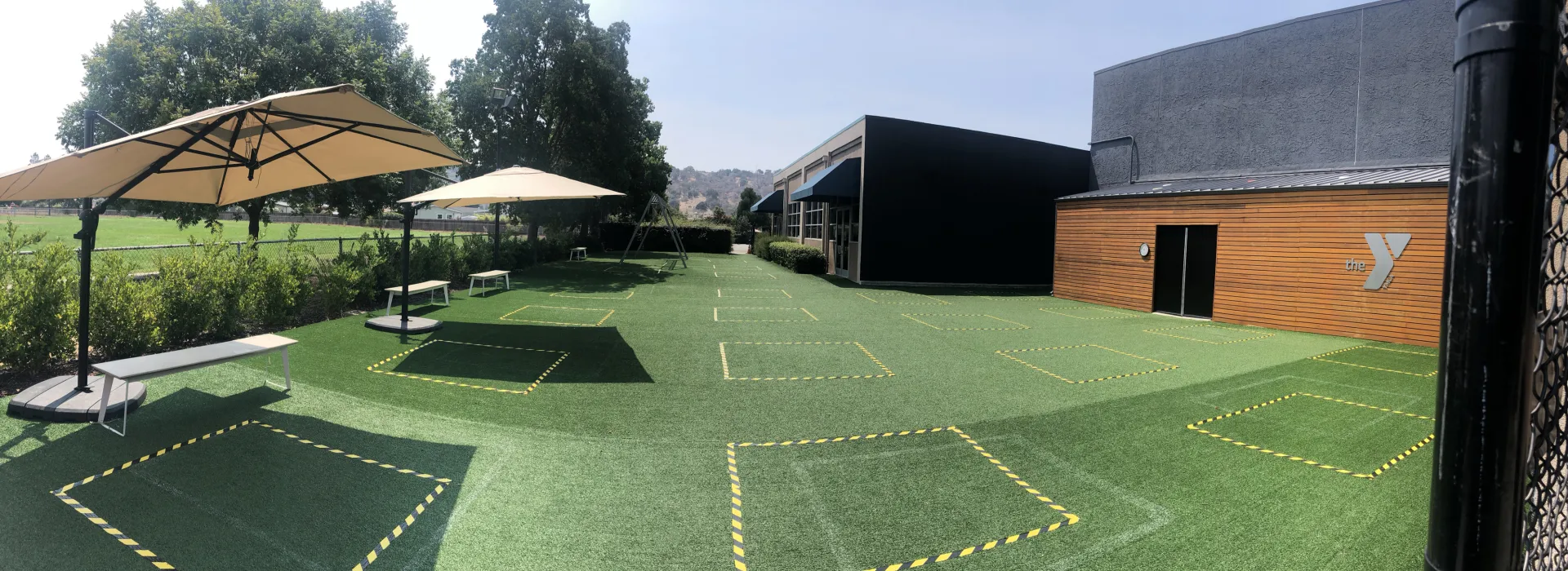 Outdoors Turf Exercise Space