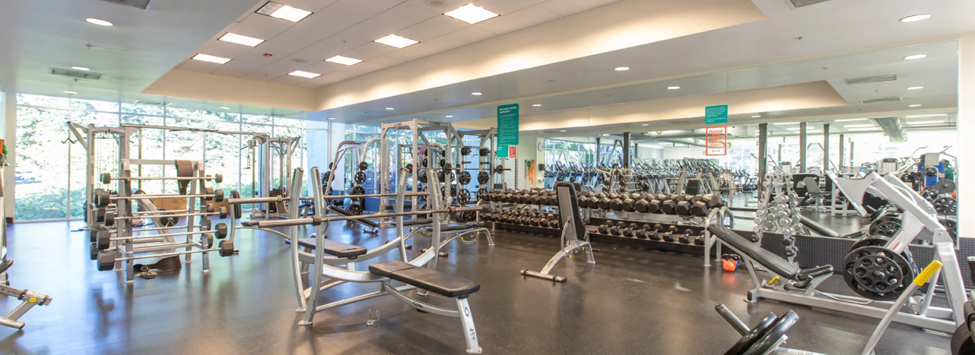 Upper level wellness center