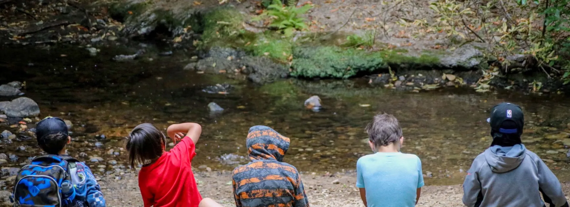 Campers at the river