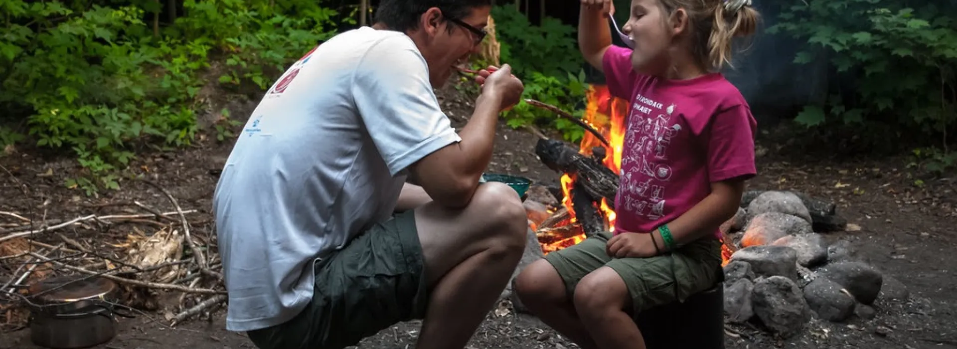 father daughter smores